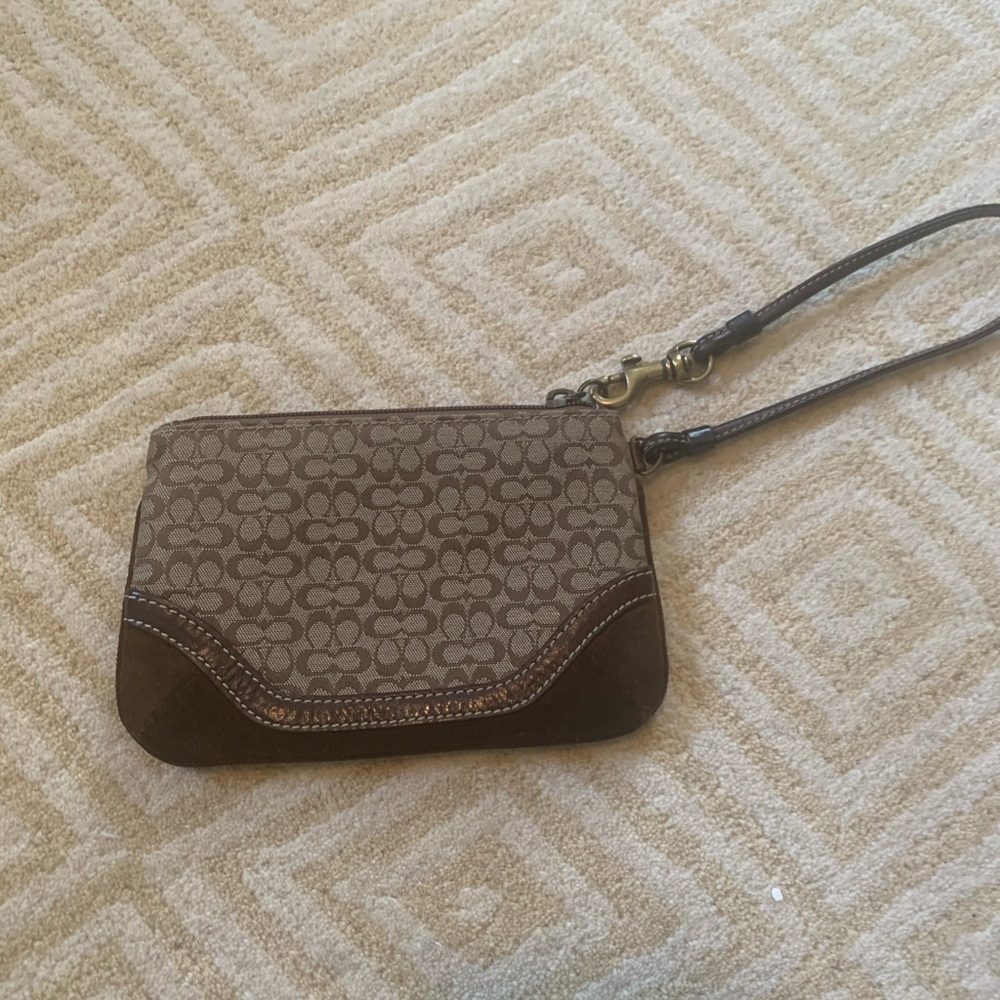 Authentic coach wristlet